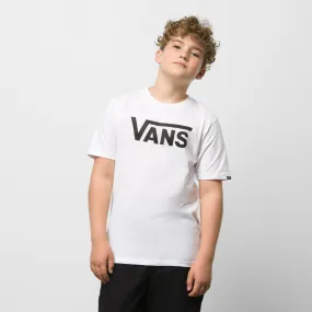 Polo Vans Classic Boys White/Black (8-14 aos)