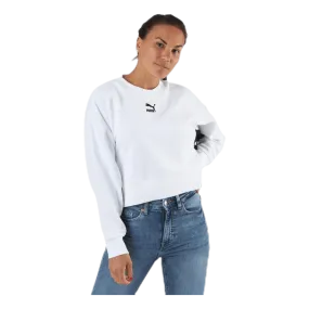 Puma Classics Cropped Crew White