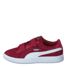 Puma Puma Smash V2 Glitz Glam V Ps Persian Red-puma White