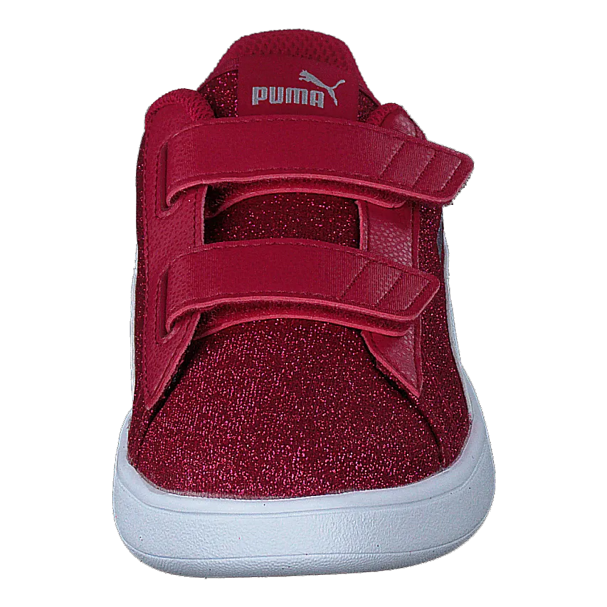 Puma Puma Smash V2 Glitz Glam V Ps Persian Red-puma White