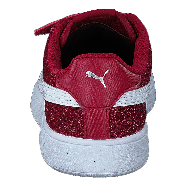 Puma Puma Smash V2 Glitz Glam V Ps Persian Red-puma White