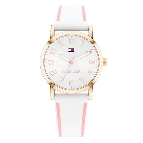 Reloj Tommy Hilfiger 1720023 Silicona Rosa y Blanco