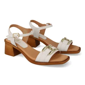 SANDALIAS TACON CUADRADO MUJER MOD. ORBIT BLANCO