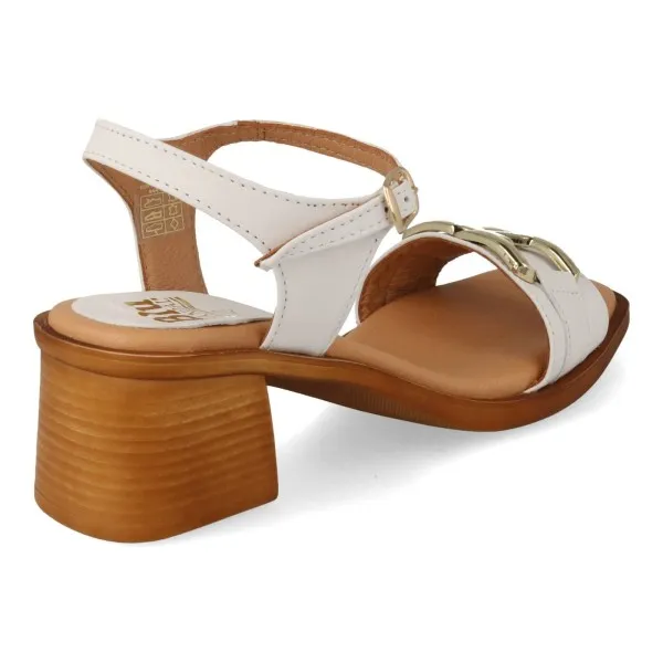 SANDALIAS TACON CUADRADO MUJER MOD. ORBIT BLANCO