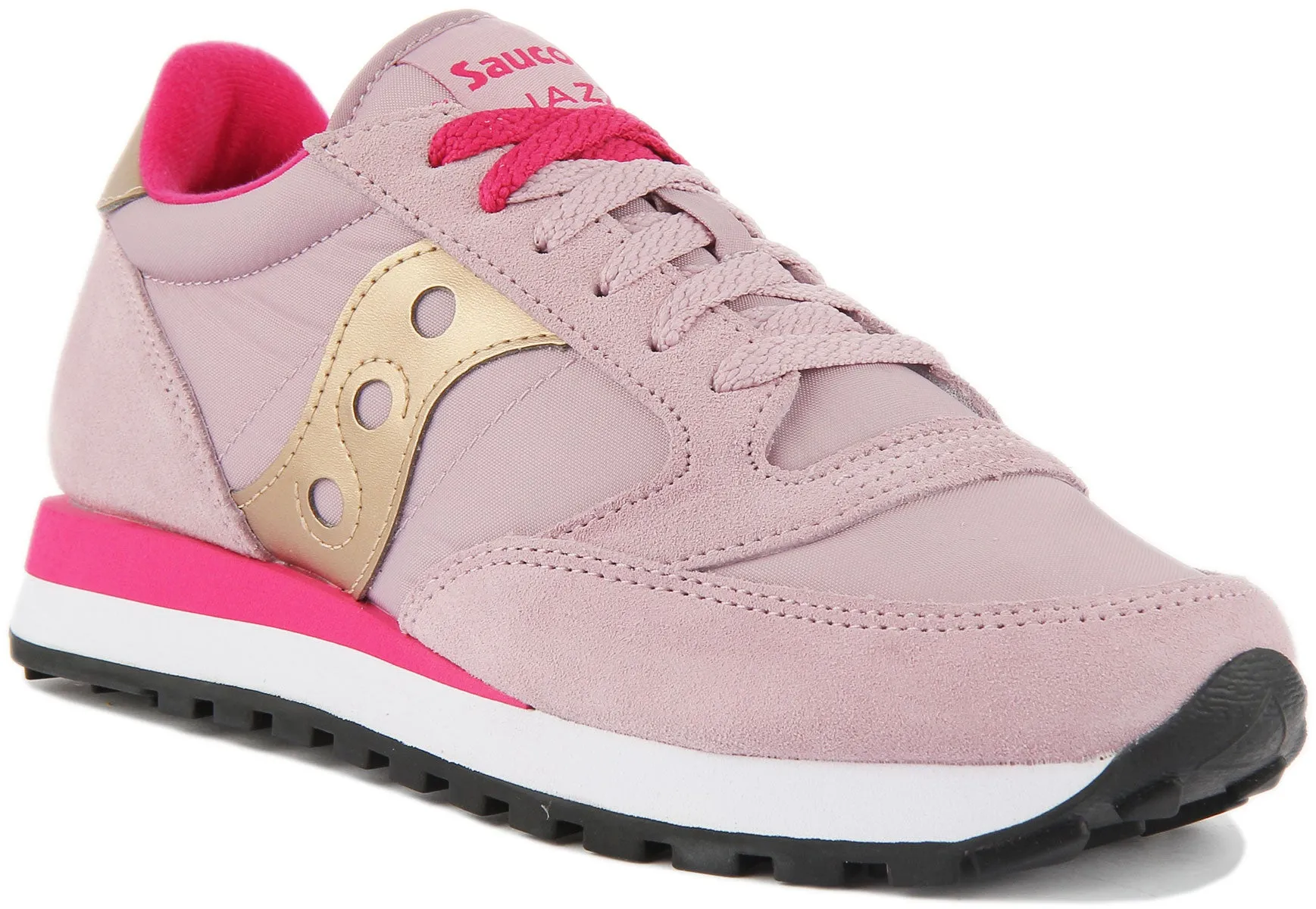 Saucony Jazz Original Zapatillas de deporte con cordones de ante y nylon para mujer en marino