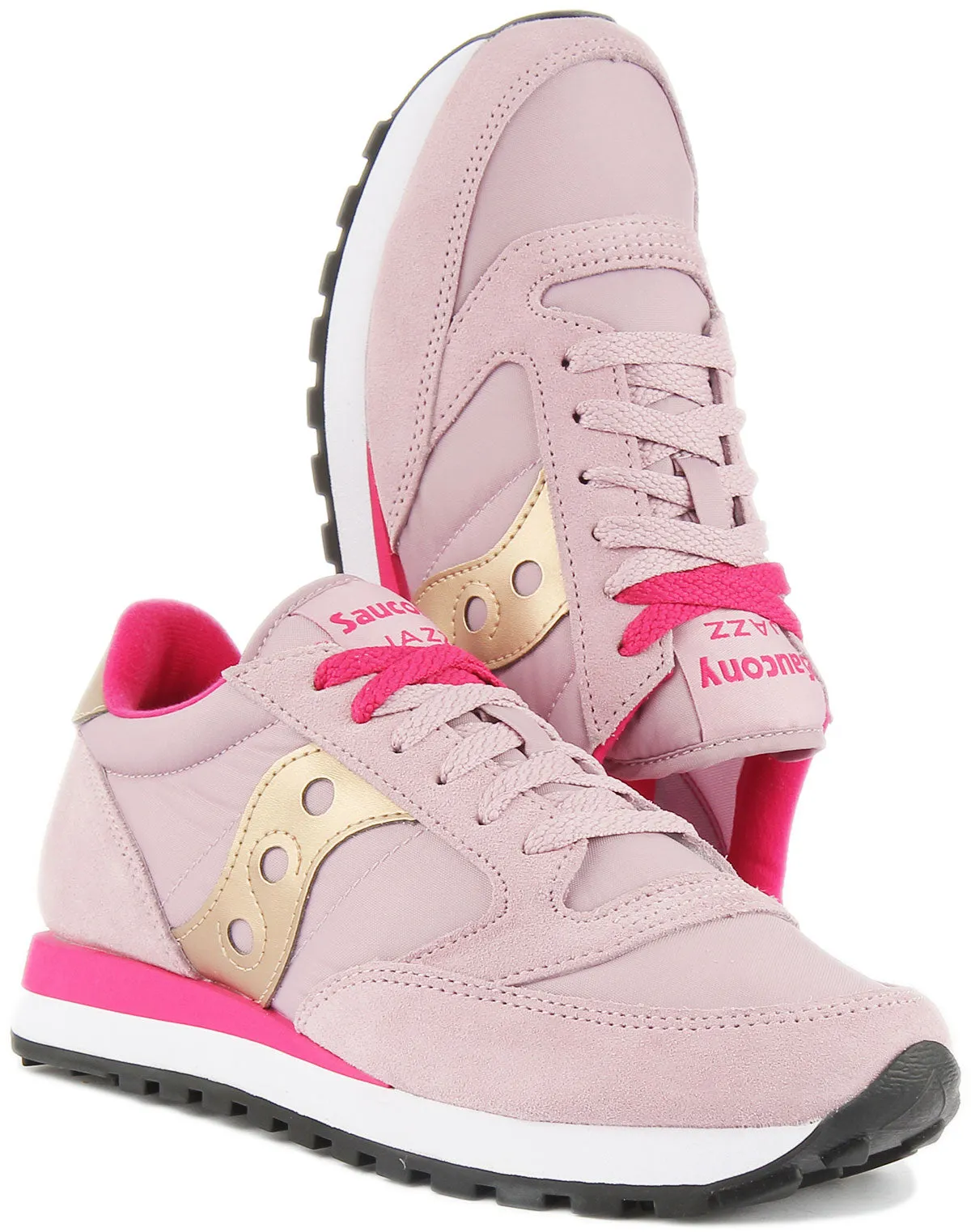 Saucony Jazz Original Zapatillas de deporte con cordones de ante y nylon para mujer en marino