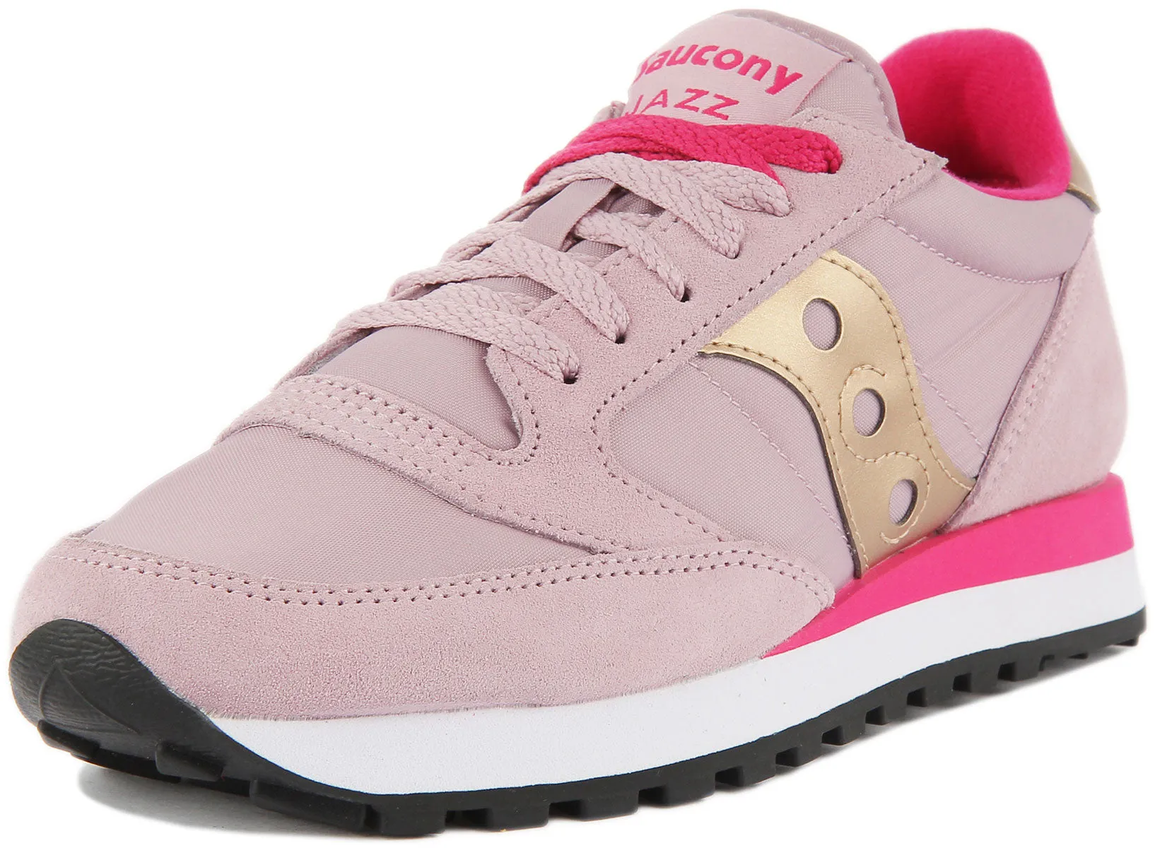 Saucony Jazz Original Zapatillas de deporte con cordones de ante y nylon para mujer en marino