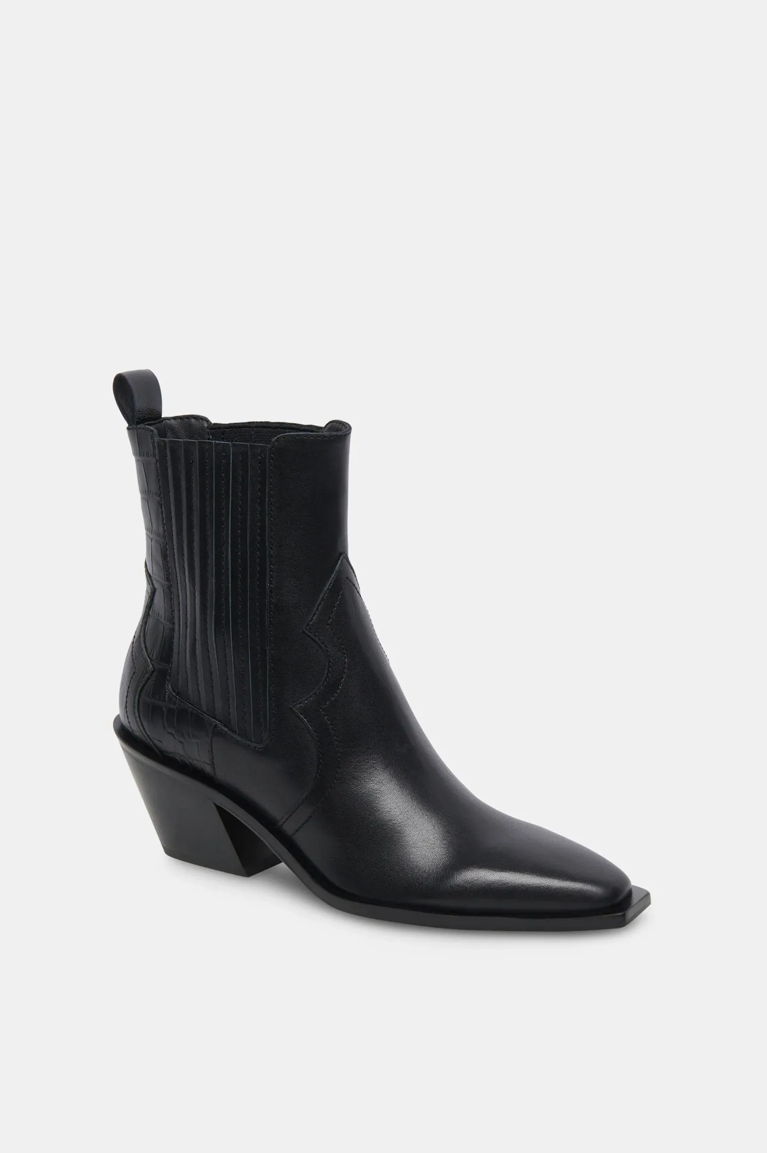 Senna Ankle Boot in Black Leather