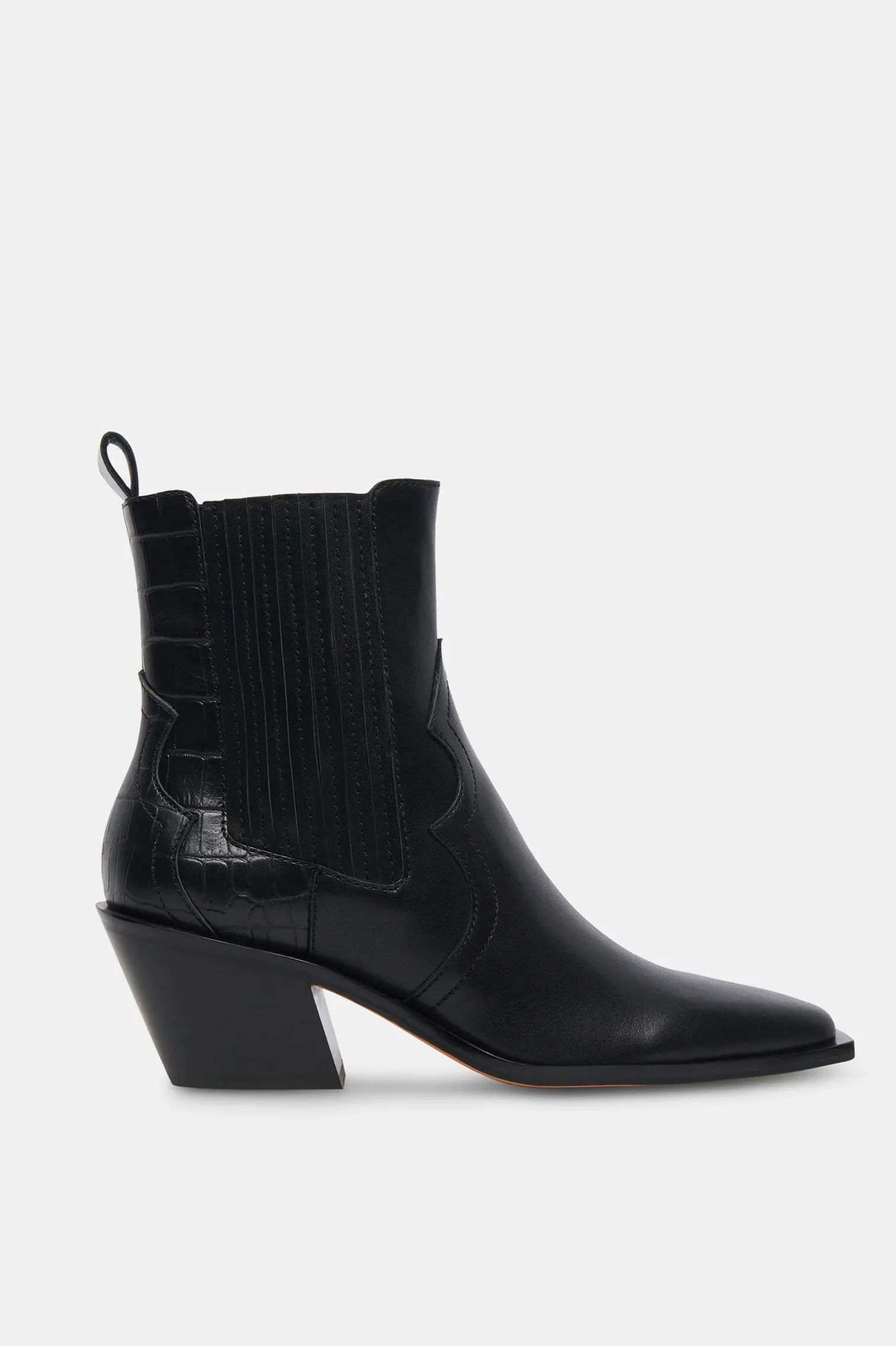 Senna Ankle Boot in Black Leather