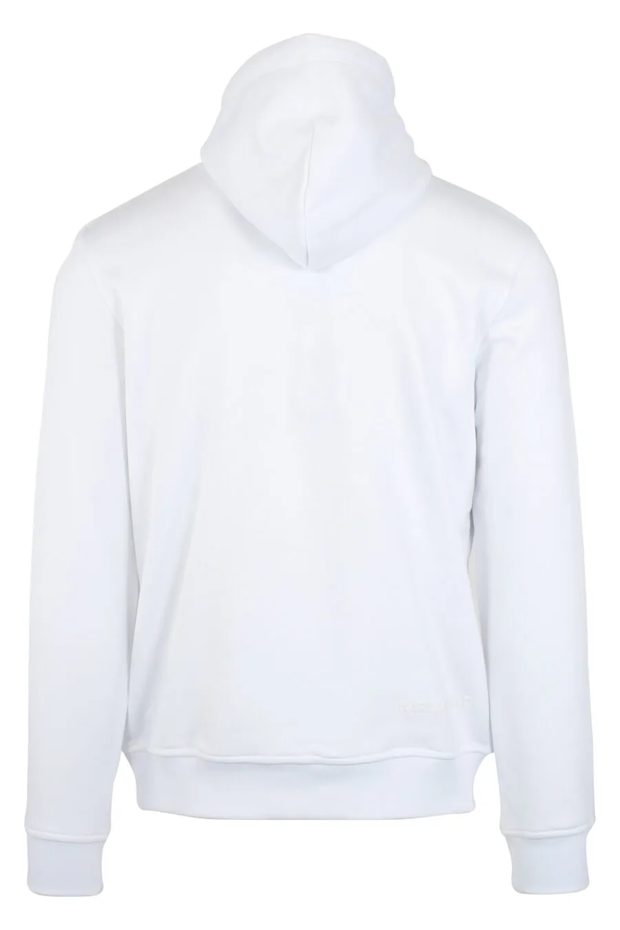 Sudadera blanca con capucha y logo 