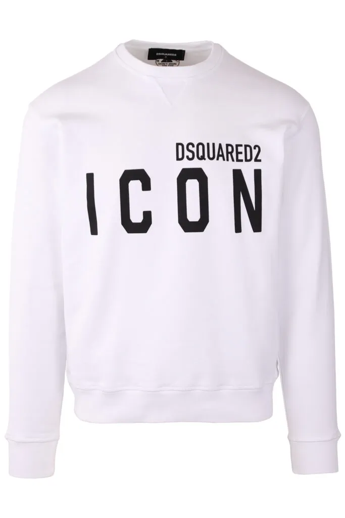 Sudadera blanca doble logo 