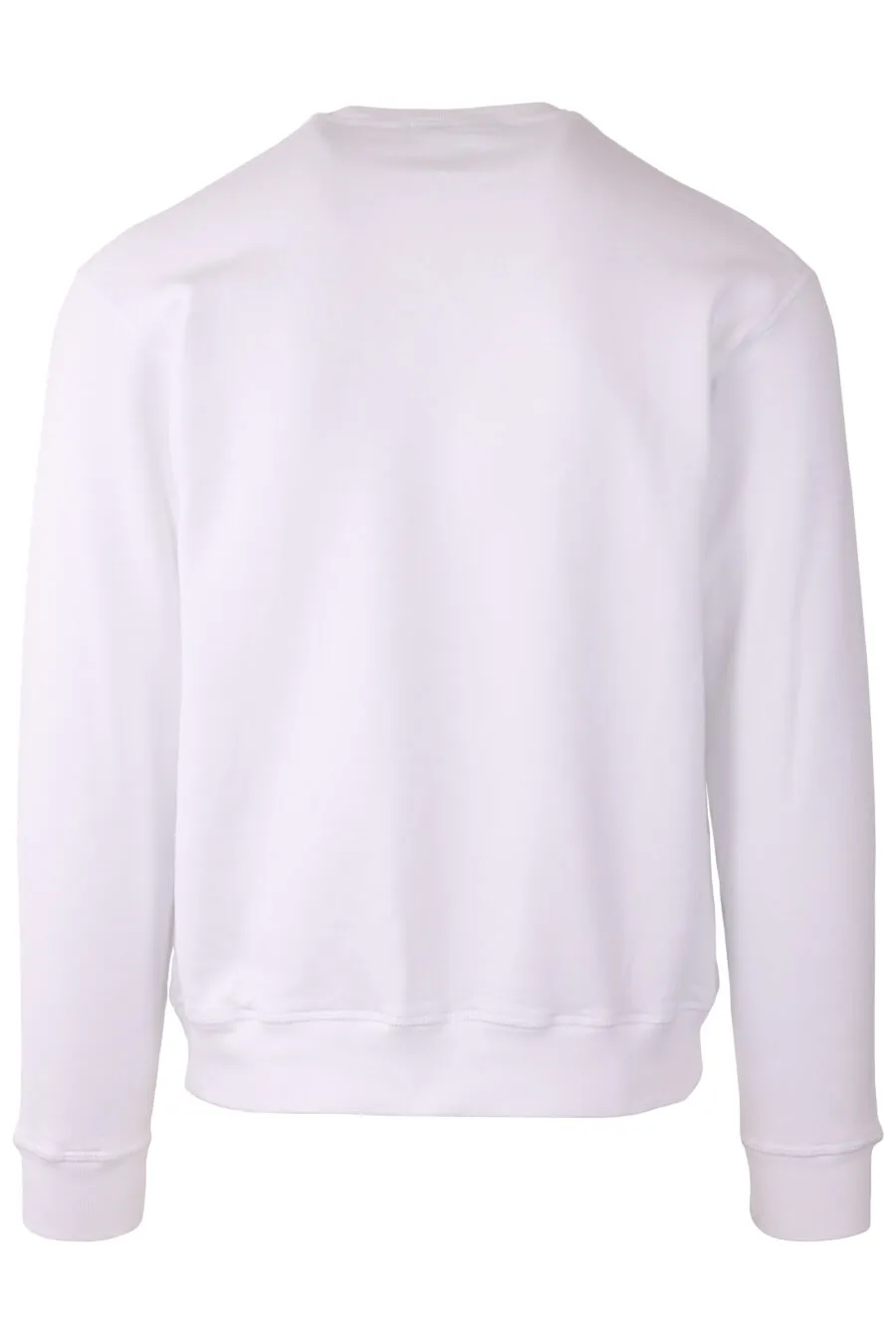 Sudadera blanca doble logo 