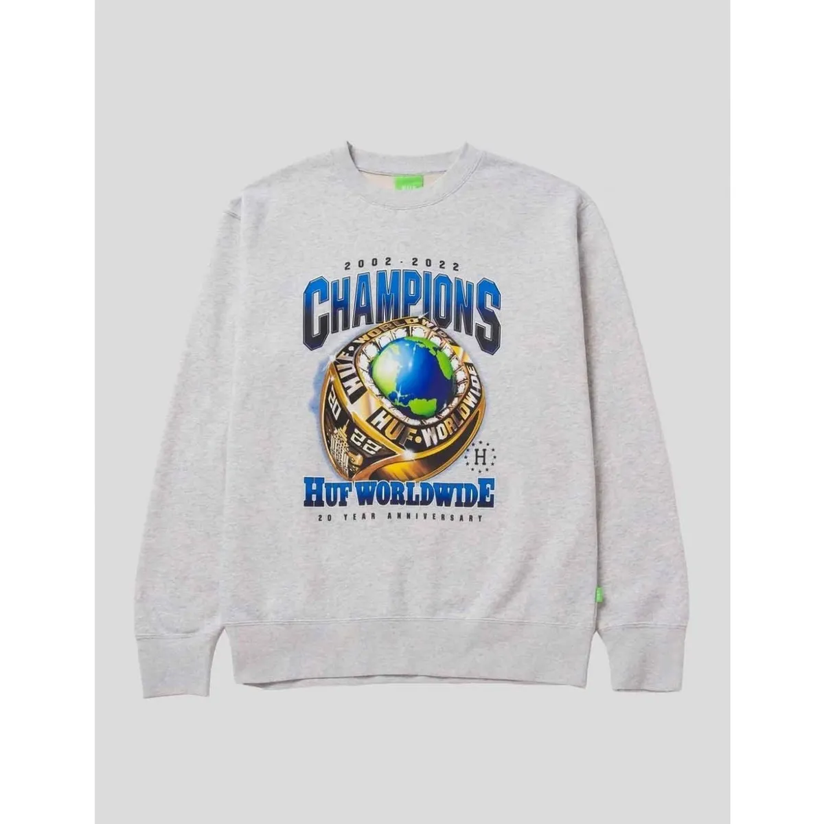 SUDADERA  CHAMPIONS CREW ATHLETIC HEATHER GREY