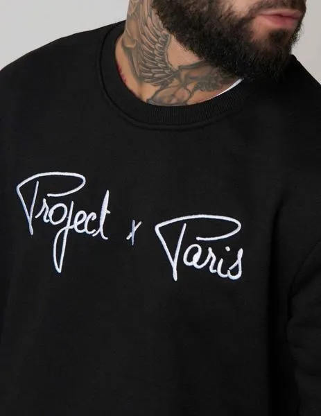 Sudadera Crew Project X Paris 1920009 LOGO - Negro