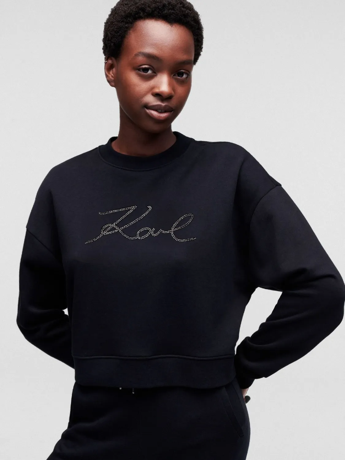 SUDADERA CROP SWEAT KARL LAGERFELD