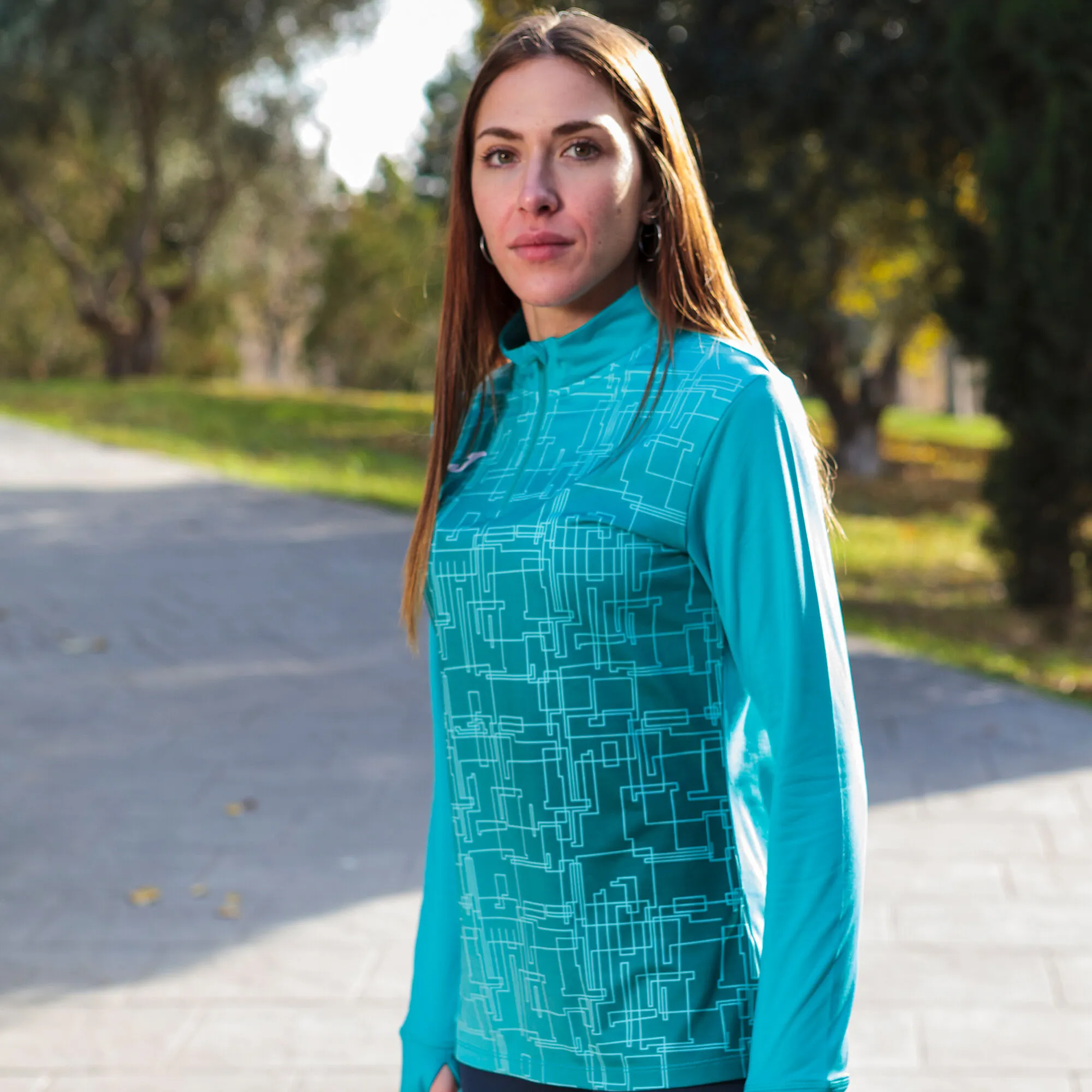 Sudadera mujer Elite VIII turquesa