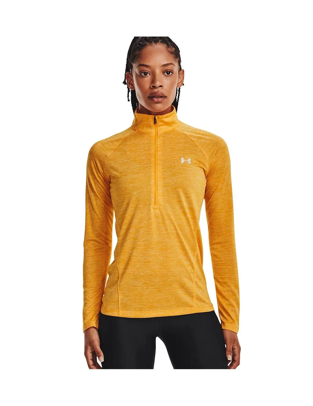 Sudadera Mujer Under Armour Tech 1/2 Zip Naranja