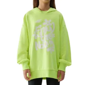 SUDADERA OVERSIZE NIÑA 4F TSWSF0941. Yellow