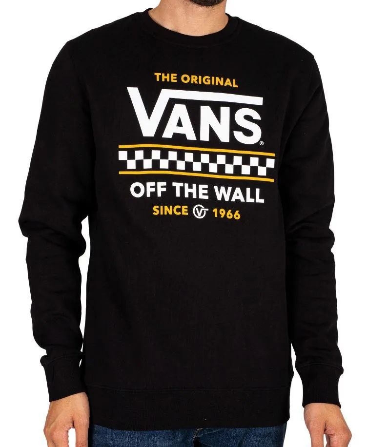 Sudadera Vans Stackton Crew Jersey Negra