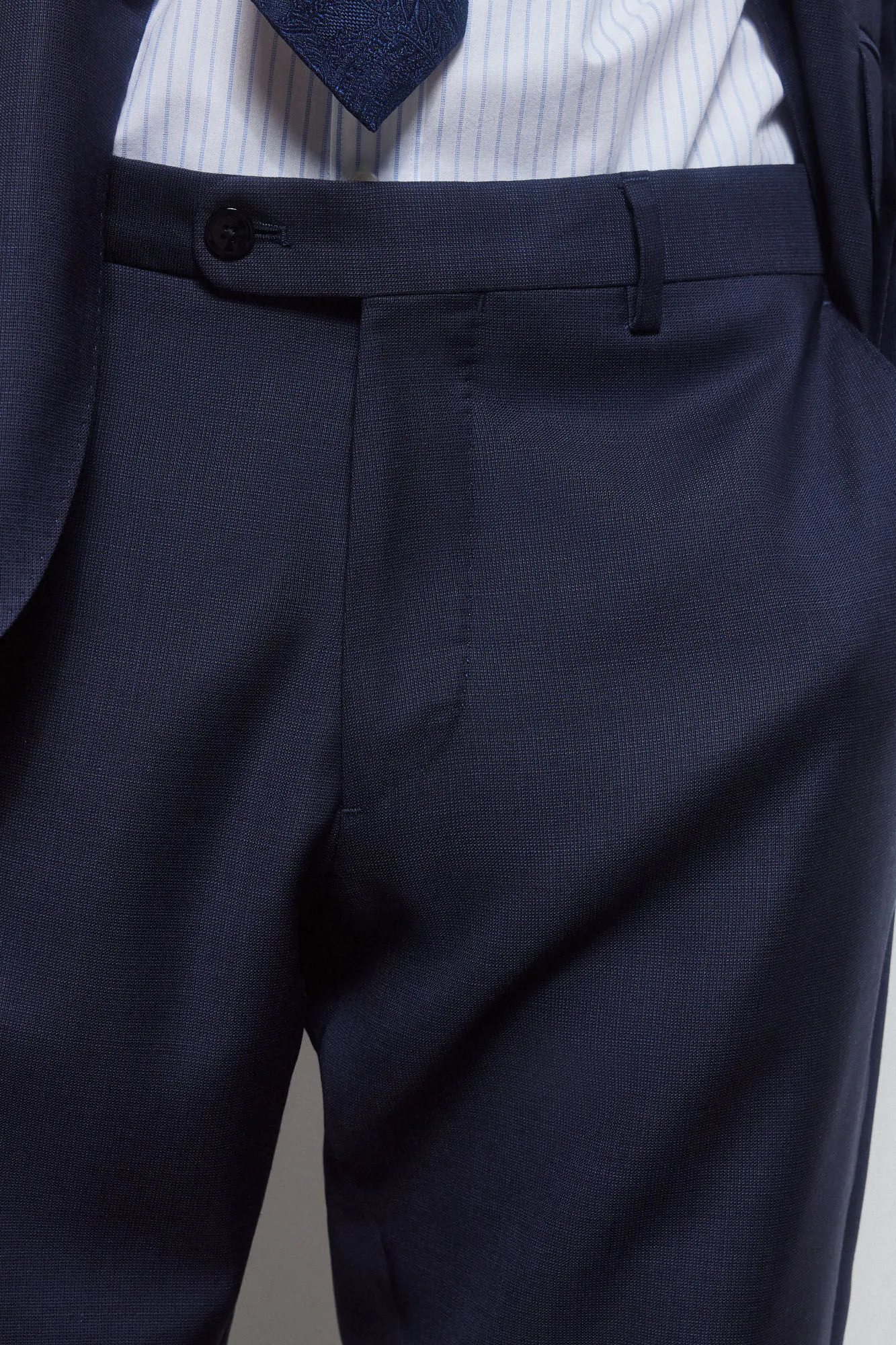 Tailored fit checked trousers