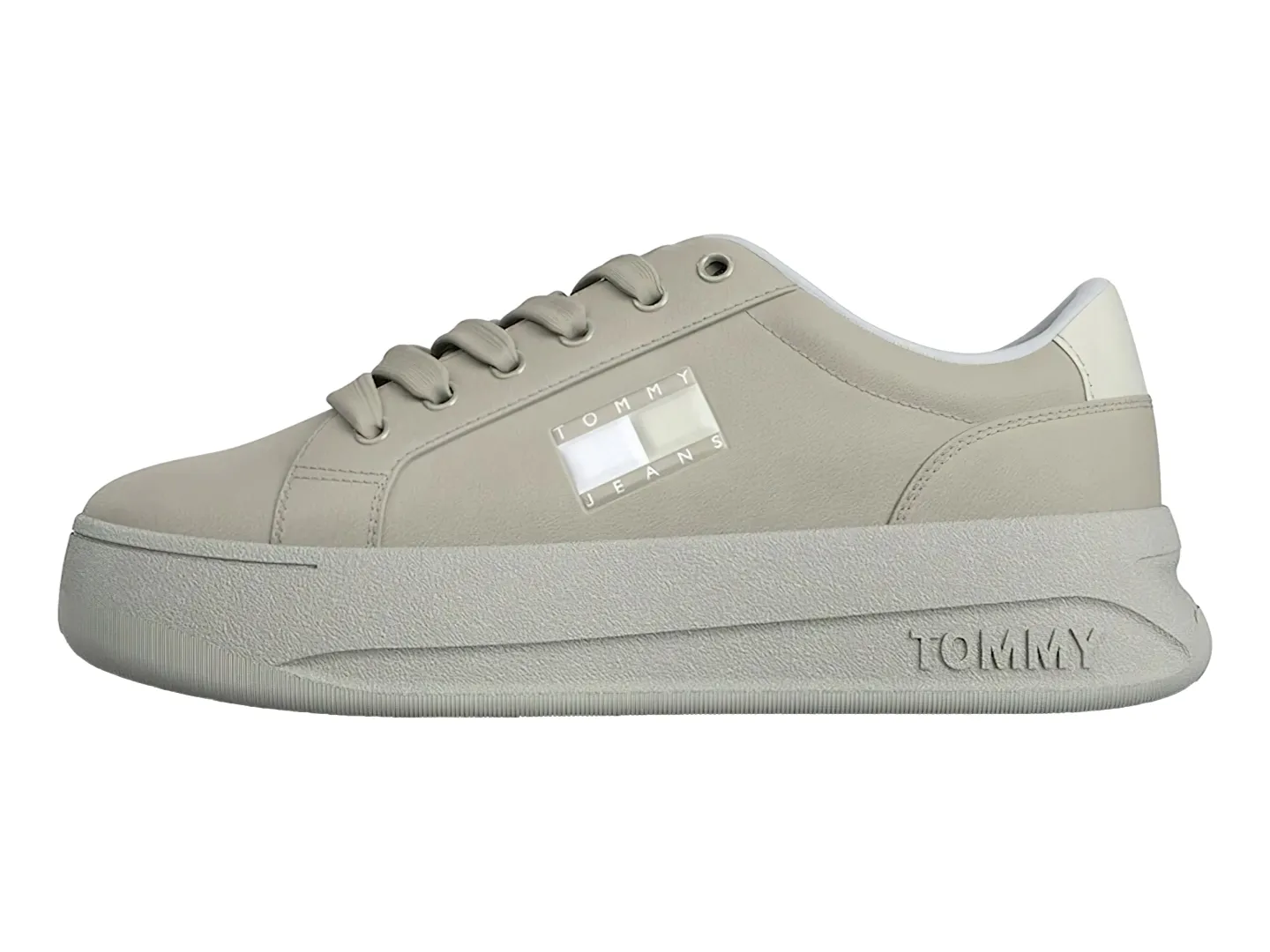 Tenis Tommy Hilfiger City Flatform Blanco Para Mujer