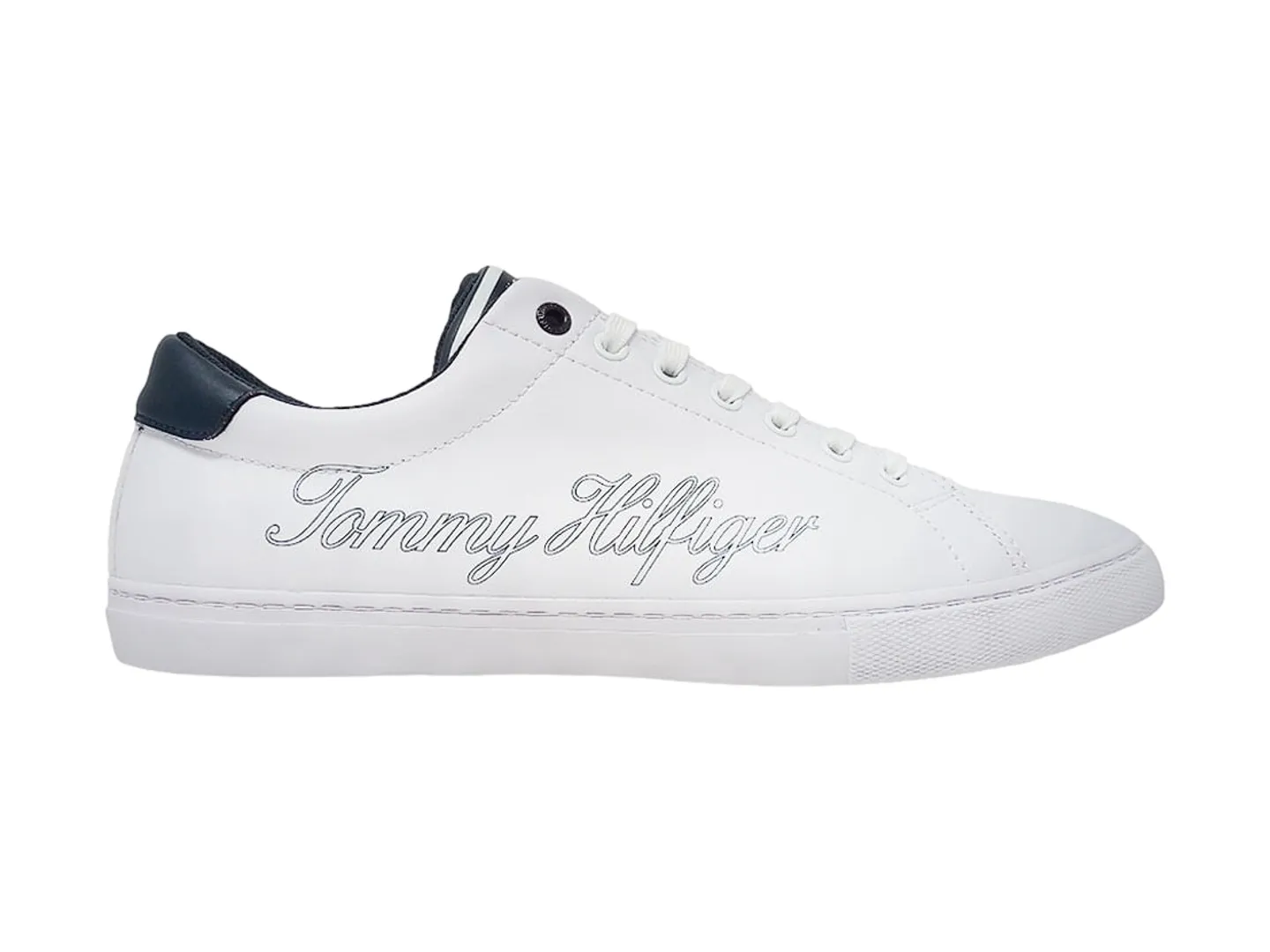 Tenis Tommy Hilfiger Signature Blanco Para Hombre