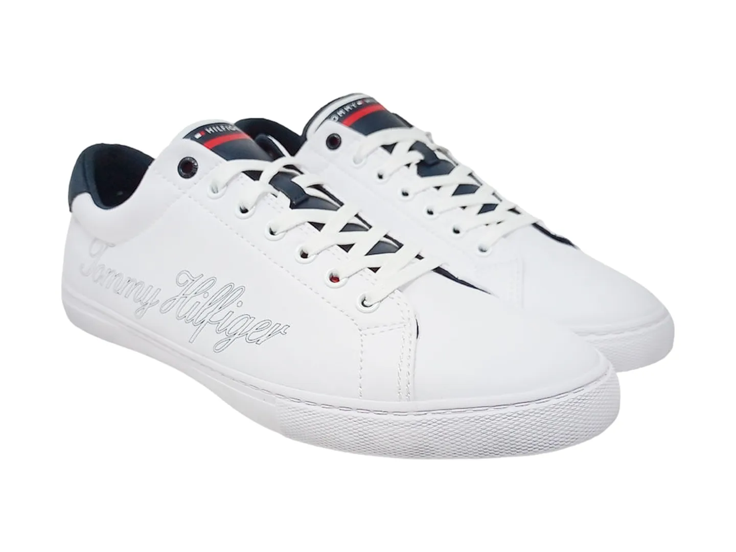 Tenis Tommy Hilfiger Signature Blanco Para Hombre