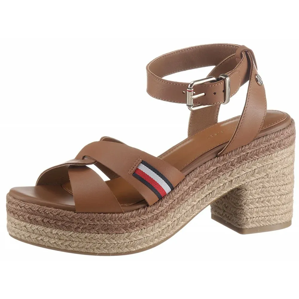 Tommy Hilfiger Interlace Mid Heel Sandal FW0FW05609 GU9