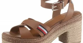 Tommy Hilfiger Interlace Mid Heel Sandal FW0FW05609 GU9