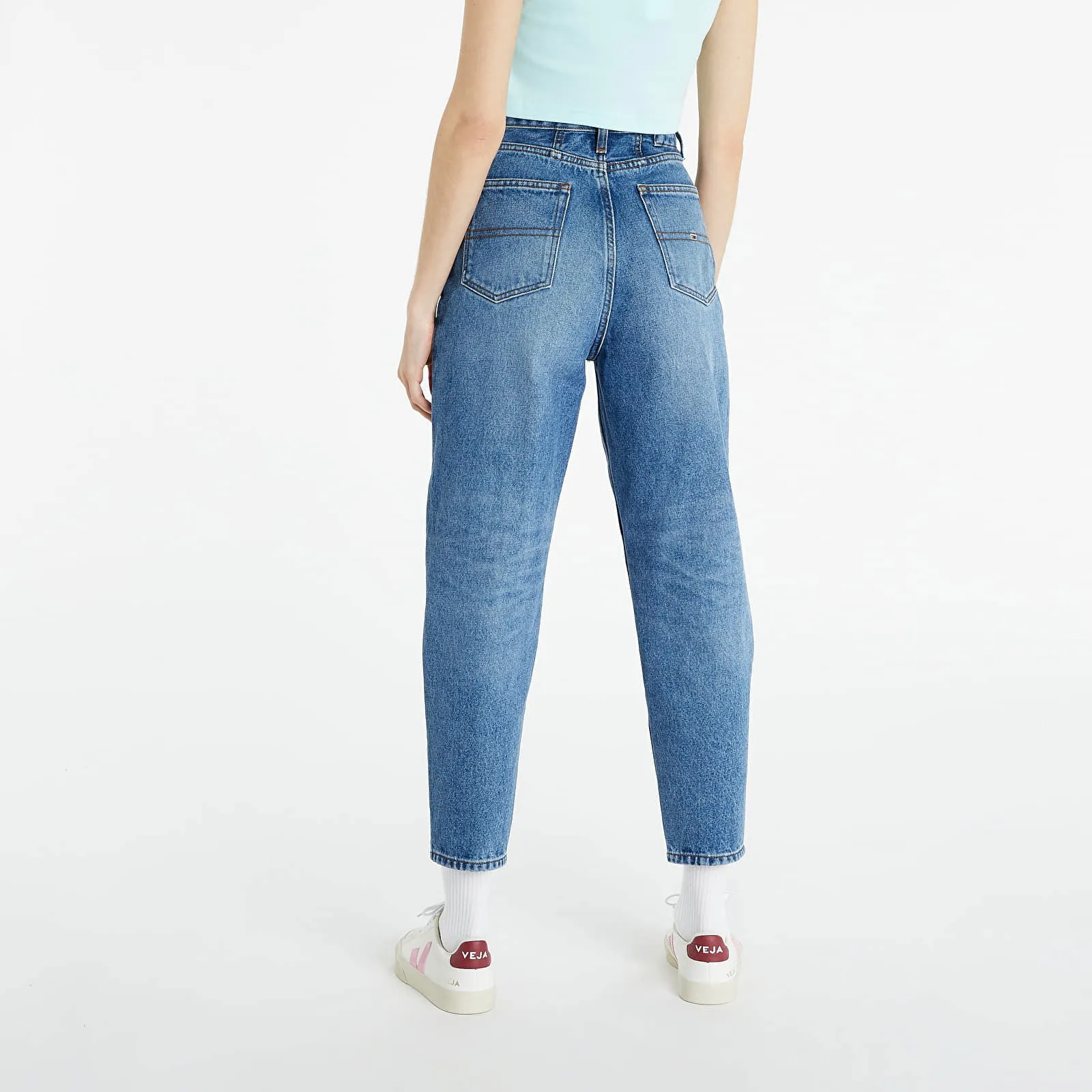 Tommy Hilfiger Mom Ultra High Rise Tapared Jeans