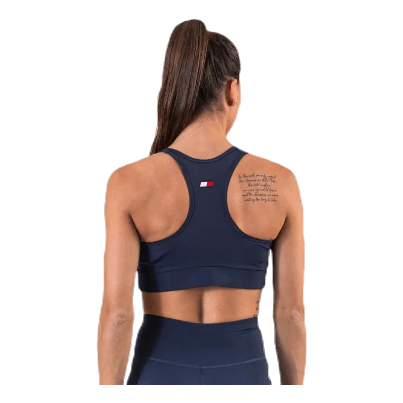 Tommy Hilfiger Sport Sports Bra Logo Mid Blue