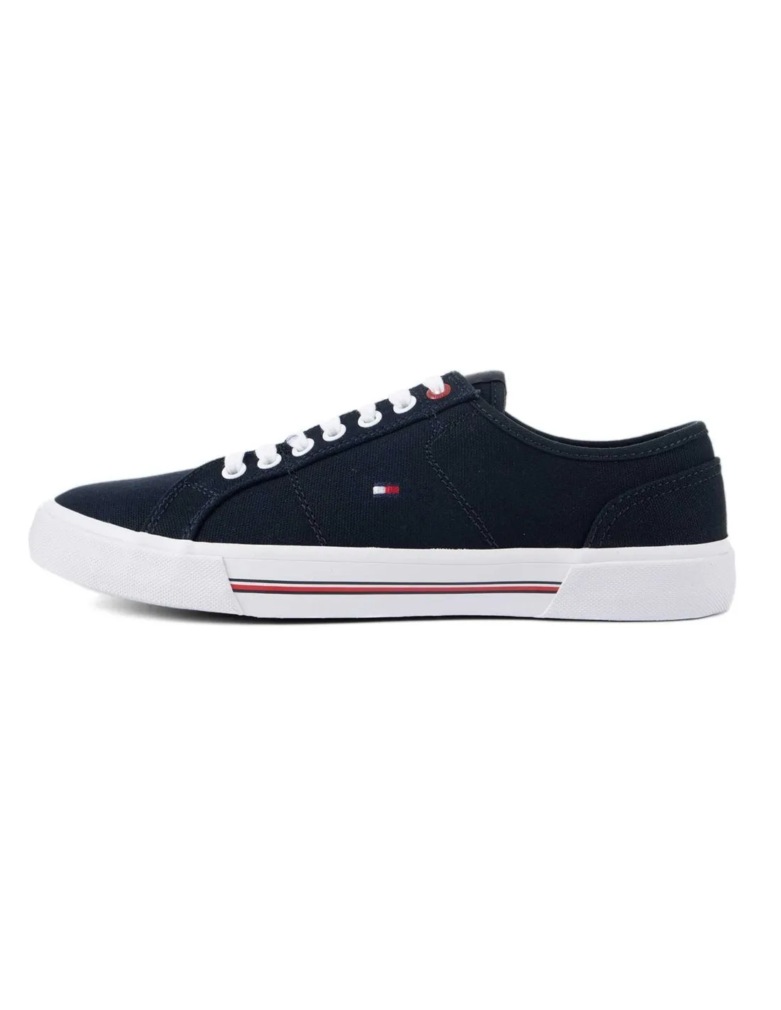 TOMMY HILFIGER - Zapatillas azul marino Core Corporate Vulc Canvas Hombre