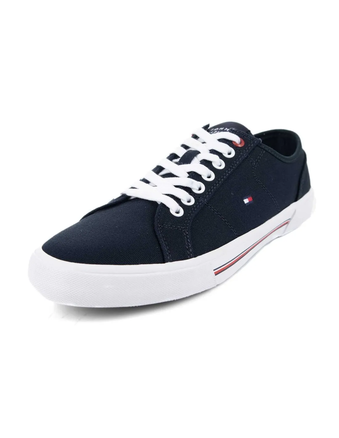 TOMMY HILFIGER - Zapatillas azul marino Core Corporate Vulc Canvas Hombre