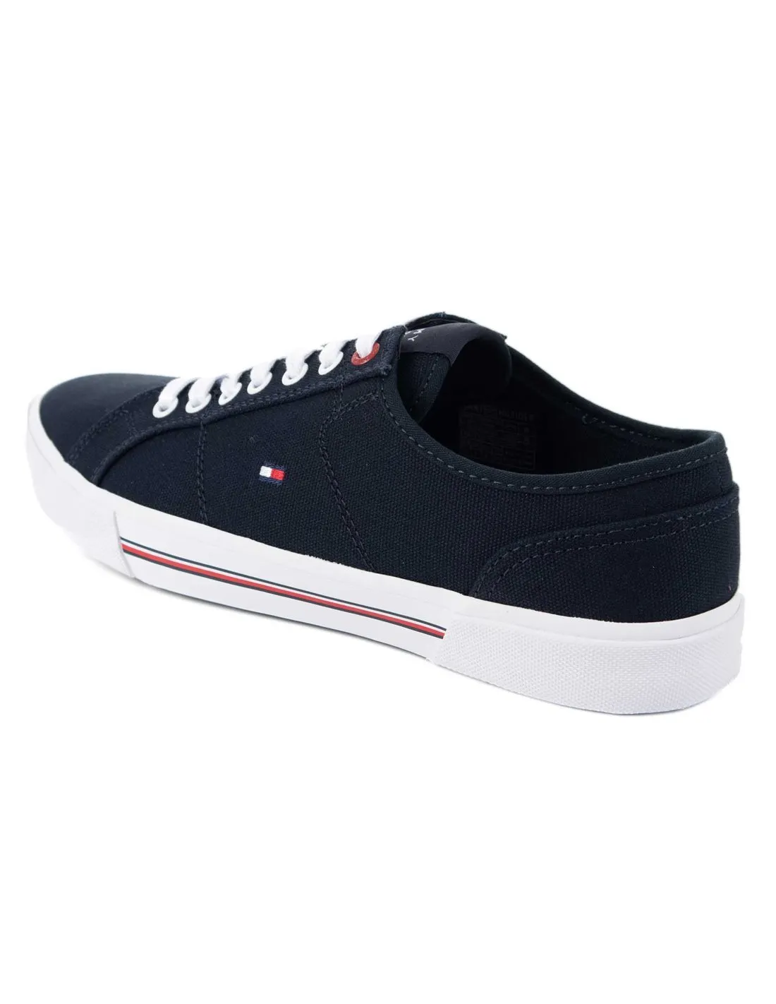 TOMMY HILFIGER - Zapatillas azul marino Core Corporate Vulc Canvas Hombre