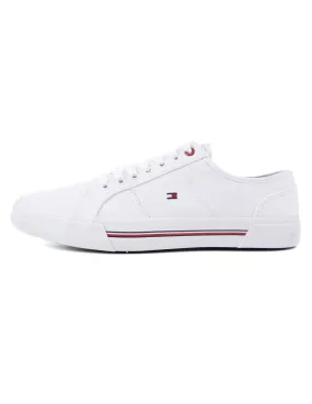 TOMMY HILFIGER - Zapatillas blancas Core Corporate Vulc Canvas Hombre