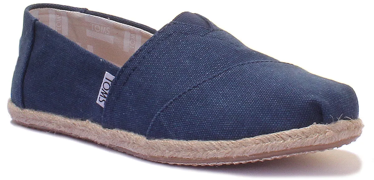 Toms Zapatillas clásicas core de lona para mujer en marino