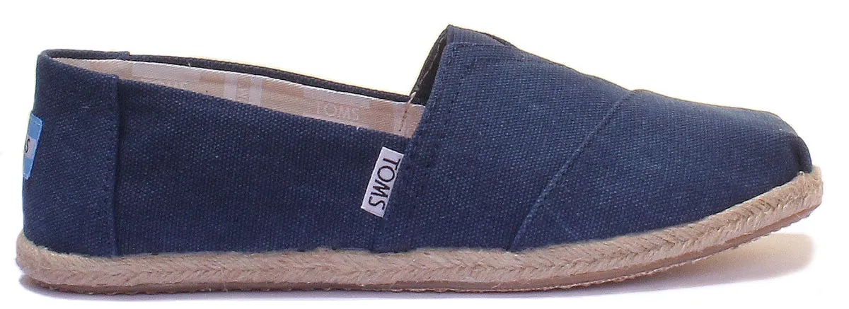 Toms Zapatillas clásicas core de lona para mujer en marino