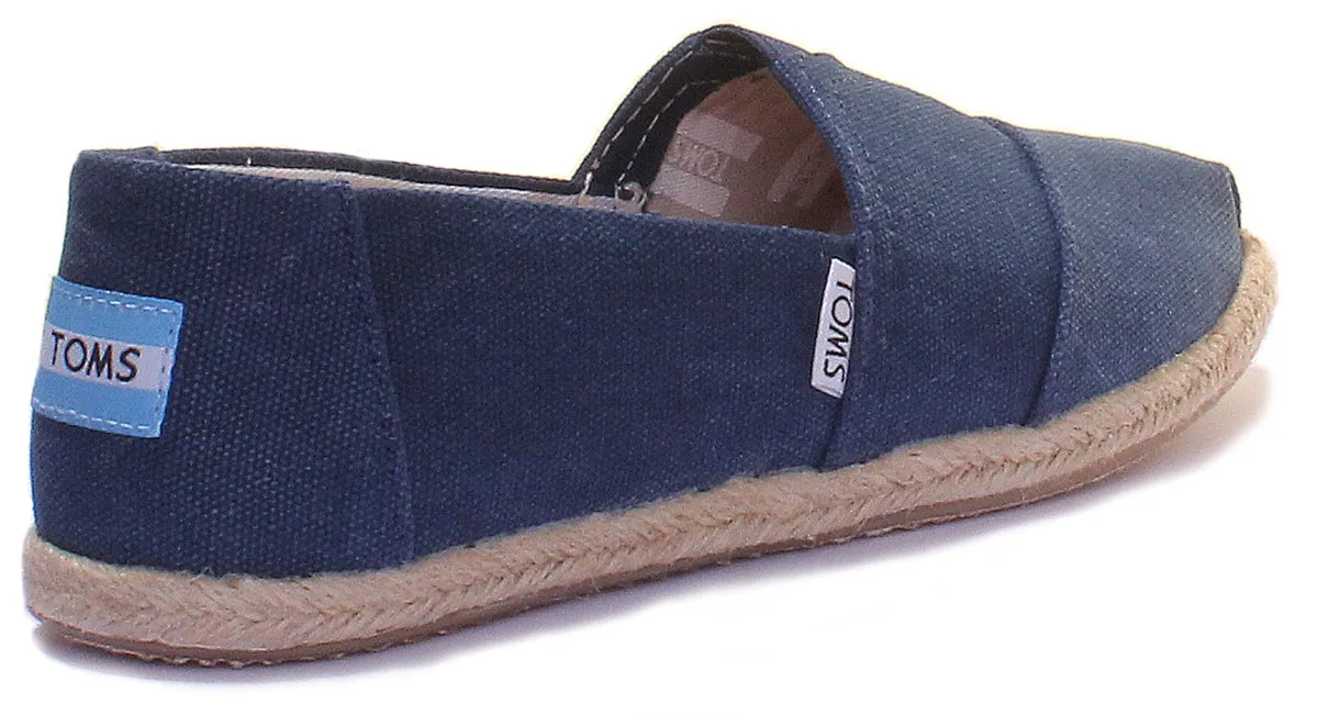 Toms Zapatillas clásicas core de lona para mujer en marino