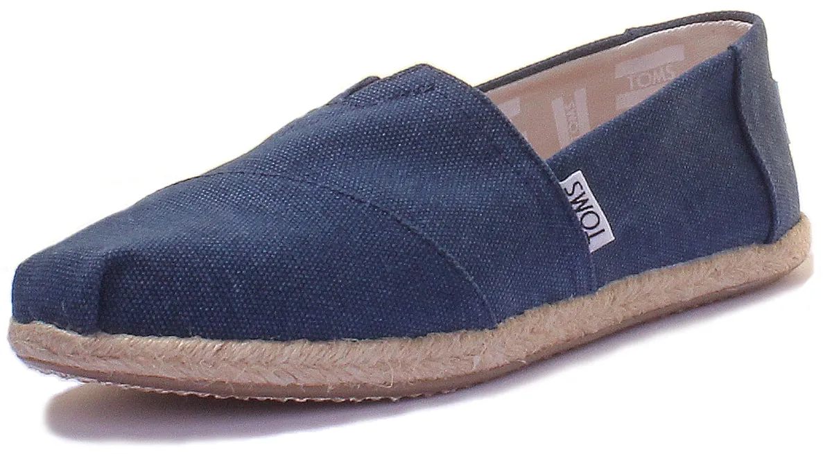 Toms Zapatillas clásicas core de lona para mujer en marino