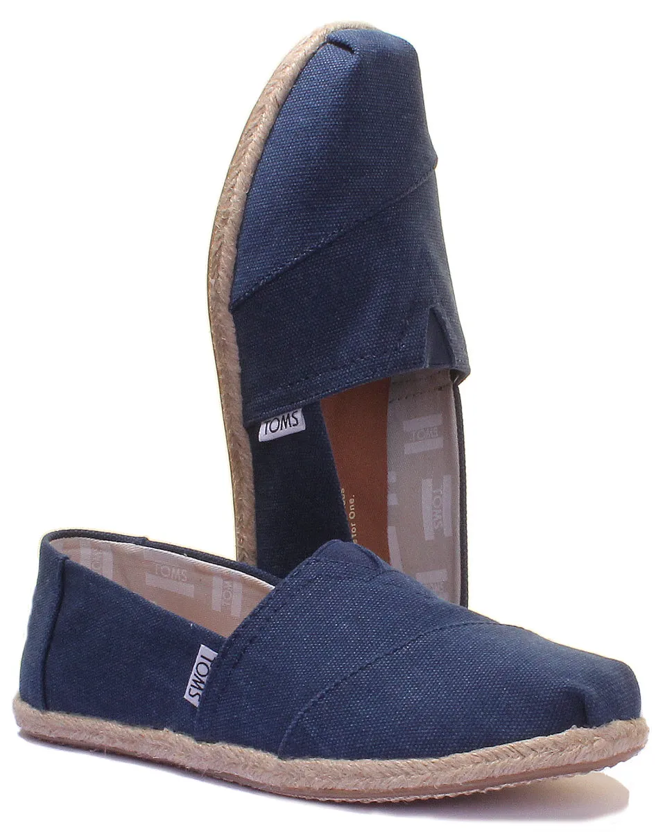 Toms Zapatillas clásicas core de lona para mujer en marino