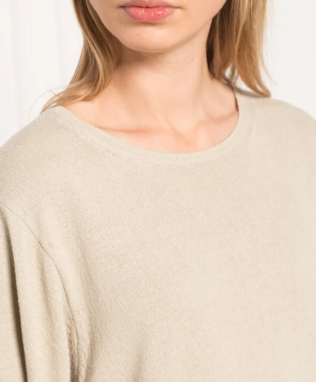 Toteme Beige silk T-shirt