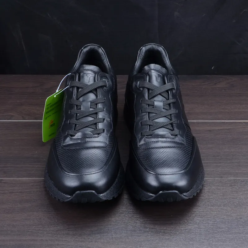 Treeperi Treeperi de piel de cuero Tree In Heart Men Diseñador zapatos de diseño Triple Black Classic Soft Sole Transportable En