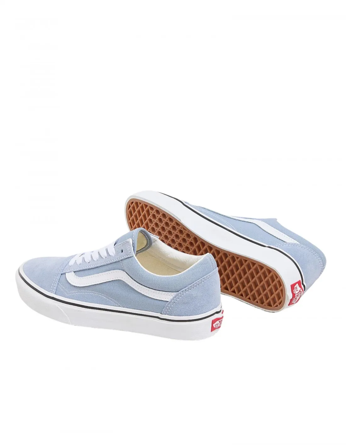 Vans Old Skool - Theory Dusty Blue - Zapatos de piel skateboard