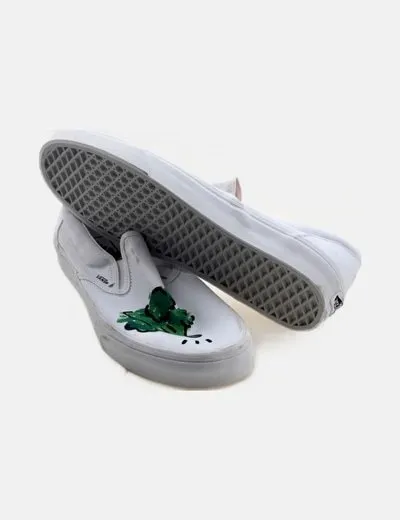 Vans Sneaker lona blanca estampada