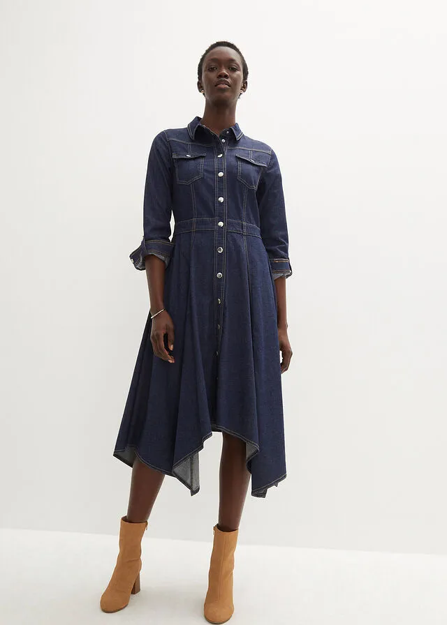 Vestido vaquero denim oscuro