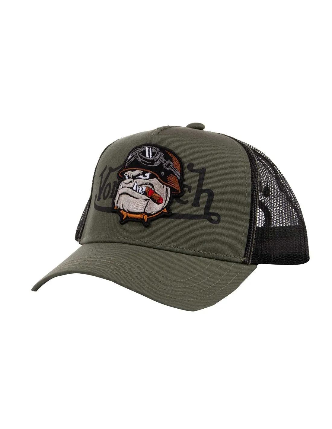 VON DUTCH - Gorra kaki VD/0/CAS1/BULL/K 