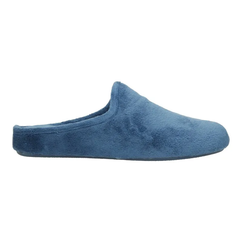 Zapatillas de estar en casa para mujer lisas en color azul azafata