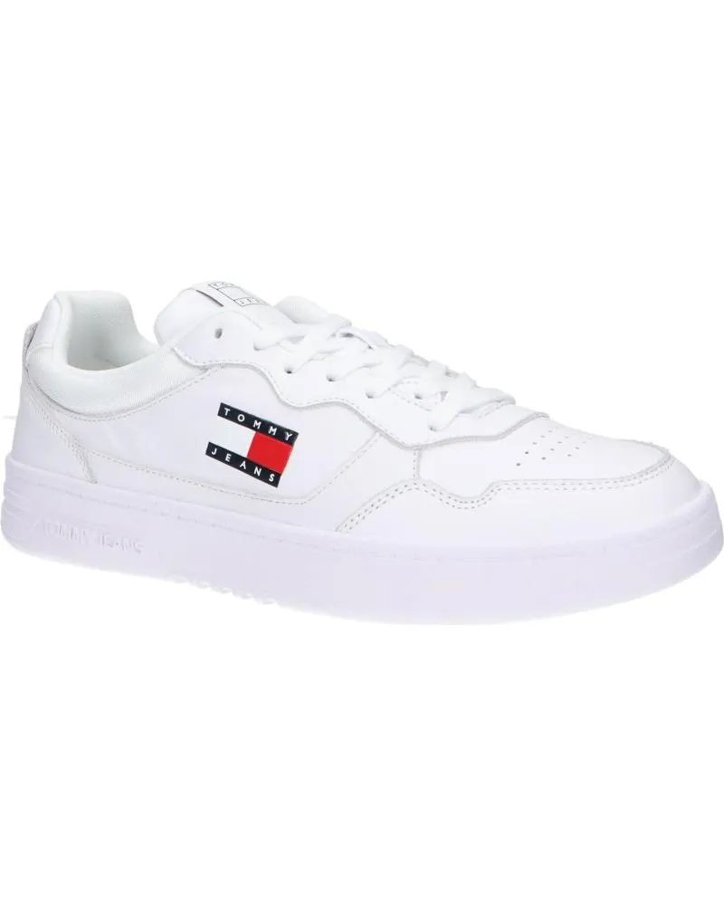 Zapatillas deporte TOMMY HILFIGER  de Hombre EM0EM01443 CUPSOLE LEATHER ESS  YBR WHITE