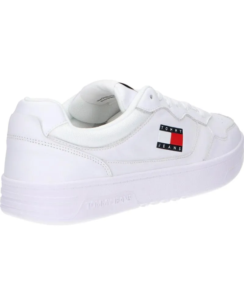 Zapatillas deporte TOMMY HILFIGER  de Hombre EM0EM01443 CUPSOLE LEATHER ESS  YBR WHITE