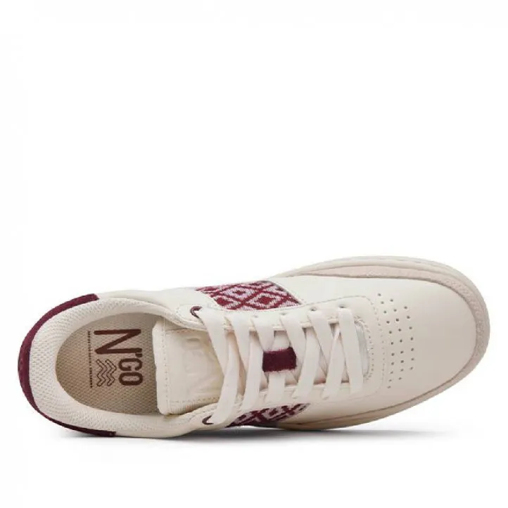 Zapatillas N'GO SHOES Saigon Classique Burgundy para mujer